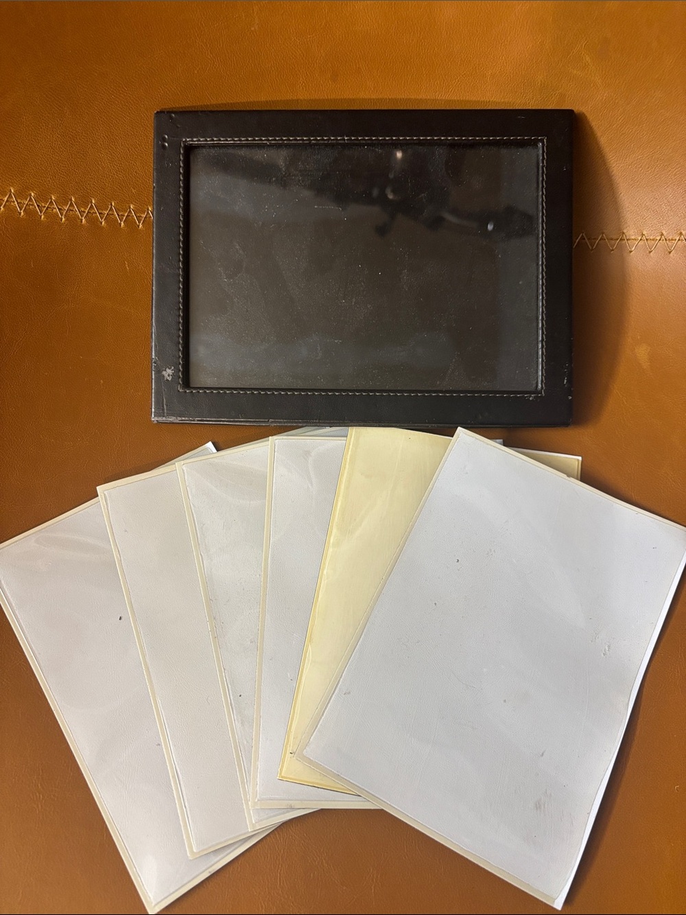 5/$15! Photo bundle-Black frame & photo magnets for refrigerator etc.